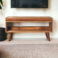 Load image into Gallery viewer, Solid Wood Bench With Upholstered Sea