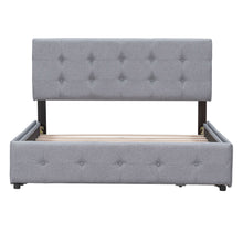 Load image into Gallery viewer, Upholstered Platform Bed With Classic Headboard And Drawers, No Box Spring Needed