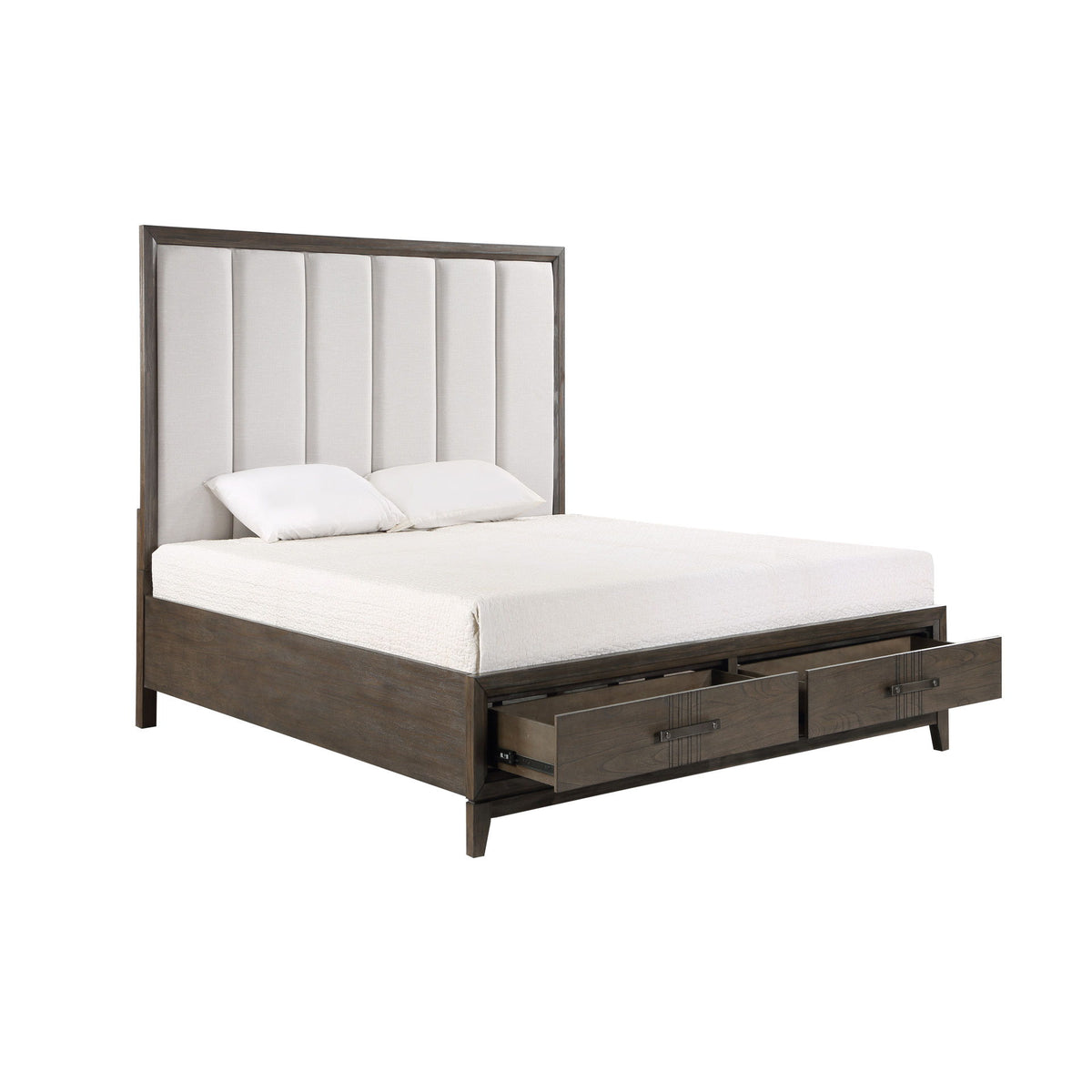 Landon - 5/0 Queen Storage Footboard & 13 Slats - Walnut