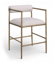 Load image into Gallery viewer, Axis - Linen Textured Beige Fabric Upholstered Counter Stool (Set of 2)