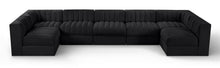 Load image into Gallery viewer, Rummi - Velvet Performance Fabric Upholstered 7 Piece Modular Sectional (With 2 Corner Chairs)