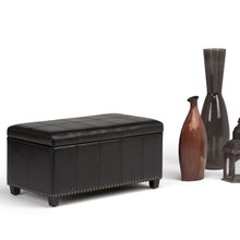 Load image into Gallery viewer, Amelia - Transitional Storage Ottoman Bench