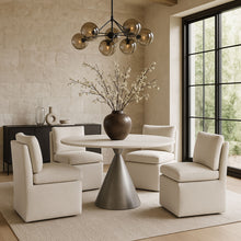 Load image into Gallery viewer, Nelori - Linen Textured Performance Fabric Upholstered Dining Chair (Set of 2)