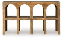 Load image into Gallery viewer, Luzmanacy - Console Sofa Table - Natural Brown