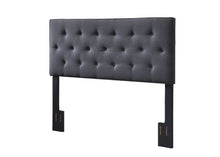 Load image into Gallery viewer, Piper - Upholstered Queen Headboard - Black