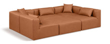 Load image into Gallery viewer, Cube - 6 Piece Modular Sectional - Cognac