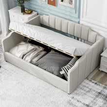 Load image into Gallery viewer, Modern Upholstered Daybed With Underneath Storage