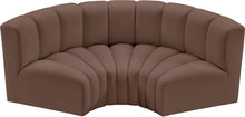 Load image into Gallery viewer, Arc - Faux Leather 3 Piece Modular U-Shaped Sofa