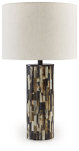 Load image into Gallery viewer, Ellford - Poly Table Lamp - Black / Brown / Cream