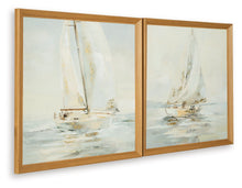Load image into Gallery viewer, Winbrook - Wall Art Set (Set of 2) - Gray / Tan / Gold Finish