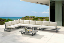 Load image into Gallery viewer, Maldives - 6 Piece Water Resistant Outdoor Patio Modular Sectional With Gray Base