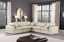 Load image into Gallery viewer, Comfy - 5 Piece Faux Leather Modular Corner Sectional