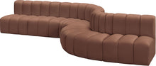 Load image into Gallery viewer, Arc - Faux Leather 7 Piece Modular Sofa