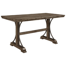 Load image into Gallery viewer, Crown Mark Quincy Rectangular Counter Height Table in Light Brown image