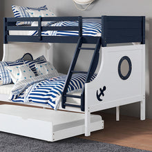 Load image into Gallery viewer, Nautia Twin/Full Bunk Bed Black & White - Ego Home Furniture