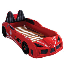 Load image into Gallery viewer, Trackster Bed White, Red,, Black, & Blue