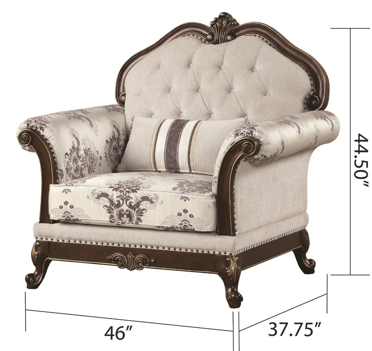 Galaxy Home Gloria Chair in White