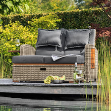 Load image into Gallery viewer, Bahia Tobago Reclining Chaise Lounge Brown & Gray
