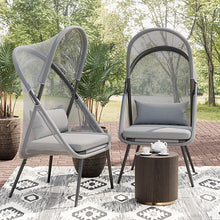 Load image into Gallery viewer, Alverta Foldable Chair Grey & Black (2/Ctn)
