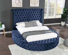 Load image into Gallery viewer, Galaxy Home Hazel King Bed in Blue image