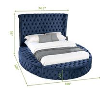 Load image into Gallery viewer, Galaxy Home Hazel Queen Bed in Blue
