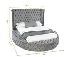 Load image into Gallery viewer, Galaxy Home Hazel Queen Bed in Gray