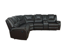 Load image into Gallery viewer, Galaxy Home Hong Kong Power Reclining Sectional in Black