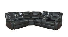 Load image into Gallery viewer, Galaxy Home Hong Kong Power Reclining Sectional in Black