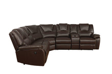 Load image into Gallery viewer, Galaxy Home Hong Kong Power Reclining Sectional in Brown