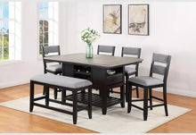 Load image into Gallery viewer, Crown Mark Furniture Frey Counter Height Chair in Dark Brown (Set of 2)