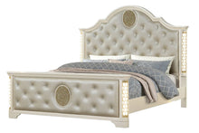 Load image into Gallery viewer, Galaxy Home Jasmine King Bed in with LED in Beige