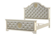Load image into Gallery viewer, Galaxy Home Jasmine Queen Bed in with LED in Beige image
