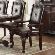 Load image into Gallery viewer, Crown Mark Kiera Dining Arm Chair in Warm Brown (Set of 2)