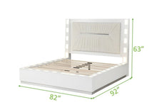 Load image into Gallery viewer, Galaxy Home Coco King Size Bed in Milky White