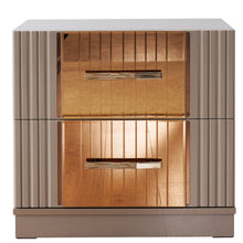 Load image into Gallery viewer, Galaxy Home Lorenzo Gold Detailed Nightstand