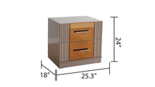 Load image into Gallery viewer, Galaxy Home Lorenzo Gold Detailed Nightstand