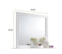 Load image into Gallery viewer, Galaxy Home Matrix Mirror in White