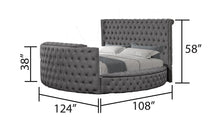 Load image into Gallery viewer, Galaxy Home Maya King Bed in Gray