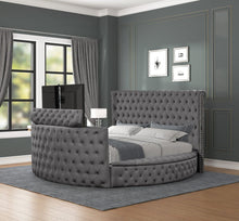 Load image into Gallery viewer, Galaxy Home Maya King Bed in Gray image