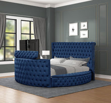 Load image into Gallery viewer, Galaxy Home Maya Queen Bed in Navy - Ego Home Furniture