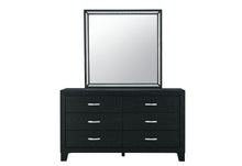 Load image into Gallery viewer, REID BLACK KING BED DRESSER MIRROR NIGHTSTAND