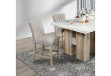 Load image into Gallery viewer, D04 NATURAL BAR TABLE + 6 D8685 BEIGE/NAT BAR STOOL
