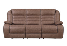 Load image into Gallery viewer, U2250 BROWN RECLINING SOFA