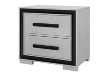Load image into Gallery viewer, AMELIA GREY/BLACK KING BED, DRESSER, MIRROR, NIGHTSTAND