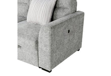 Load image into Gallery viewer, U9401 NICKEL SOFA BED SECTIONAL WITH 3 PILLOWS AND OTTOMAN