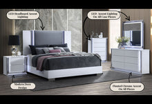 Load image into Gallery viewer, YLIME SMOOTH WHITE KING BED GROUP FULLY SLATTED