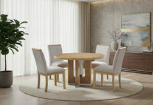 Load image into Gallery viewer, D3124 NATURAL DINING TABLE 48" AND 6 D1248 DINING CHAIR