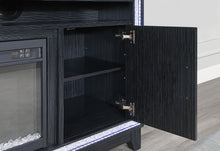 Load image into Gallery viewer, LILY DARK GREY ENT UNIT 72 INCH W/ LED, SPEAKERS, CRYSTAL INSERTS