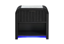 Load image into Gallery viewer, BECKETT WHT/BLK NIGHTSTAND W/LED & SPEAKER