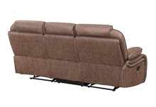 Load image into Gallery viewer, U2250 BROWN RECLINING SOFA